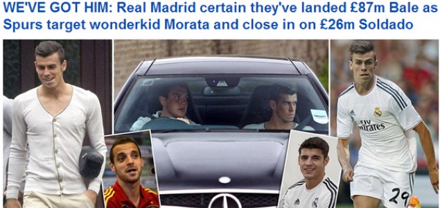 Realu Bale, Tottenhamu 120 miliona €, Suarez i Soldado