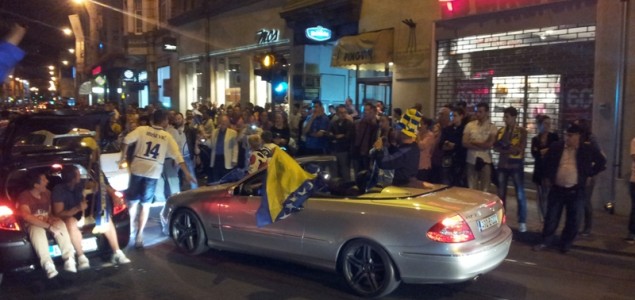 Pogledajte navijačko ludilo na ulicama Sarajeva