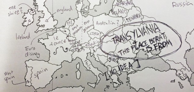 Ovako izgleda kad Amerikanci pozicioniraju evropske zemlje na karti