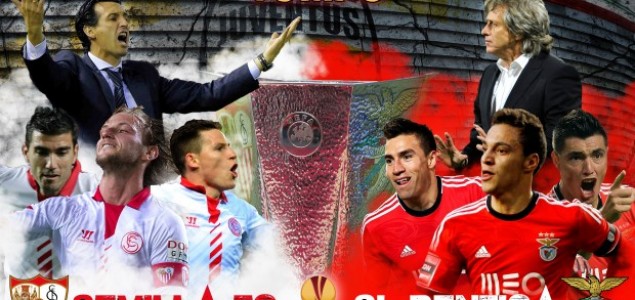 Sevilla i Benfica večeras igraju za trofej Evropske lige