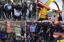 Uhićeno stotine američkih radnika i prosvjednika za vrijeme štrajka za bolje uvjete rada u objektima brze prehrane