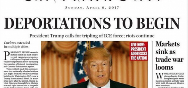 ‘Deportacije počinju’: Boston Globe objavio satiričnu naslovnicu Amerike Donalda Trumpa