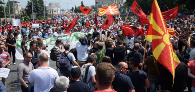 Protesti u Makedoniji završeni bez većih incidenata