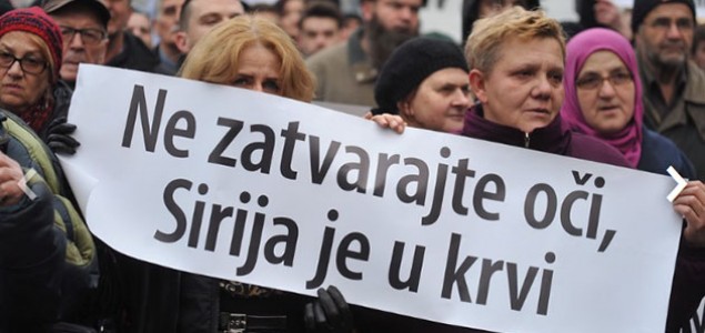 Građani Sarajeva digli glas protiv krvoprolića u Siriji: Spasite nedužne civile