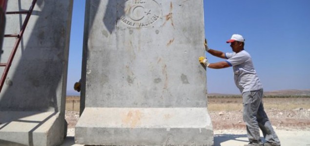 Turska izgradila 290 od planiranih 511 kilometara zida na granici sa Sirijom