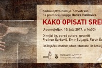 Promocija knjige Hariza Halilovića: “Kako opisati Srebrenicu”