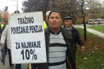 Protest penzionera u Sarajevu