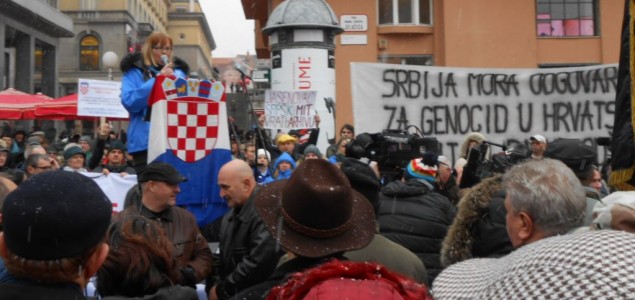 Prosvjed u Zagrebu zbog dolaska Vučića