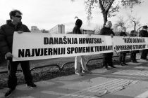 Prosvjed u Zagrebu: Tuđman ne zaslužuje spomenik
