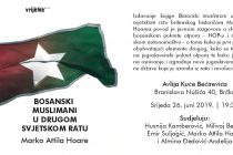 Promocija knjige Bosanski muslimani u Drugom svjetskom ratu u Sarajevu