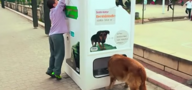Automat za recikliranje – Ubaci plastičnu bocu i nahraniš pse i mačke lutalice