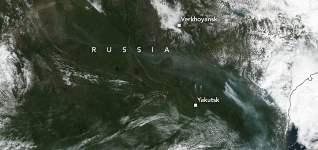 Satelitska slika tjedna: Gusti vazduh nad Sibirom