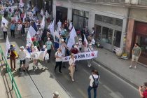 Protest Saveza samostalnih sindikata BiH u Sarajevu