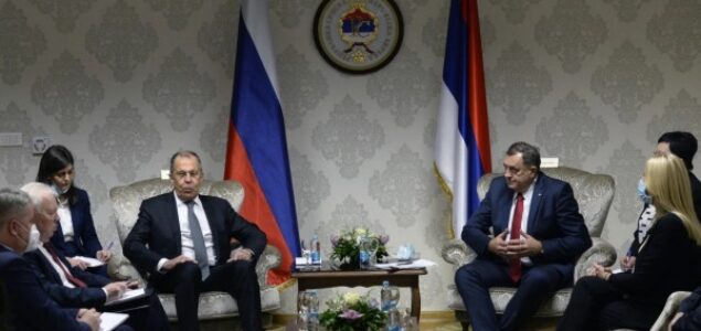 Dodik se sastao sa Lavrovom u Rusiji