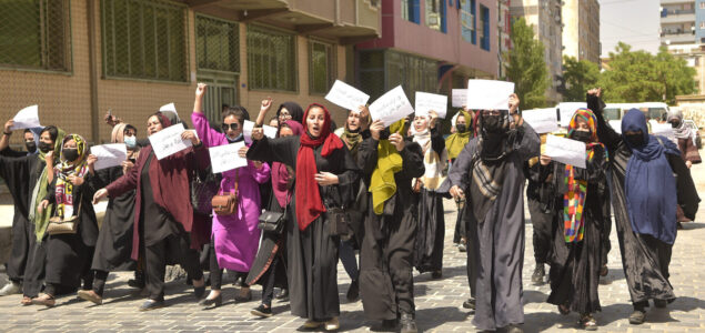 Avganistanske žene sa protesta pozivaju svet da ne prizna talibane