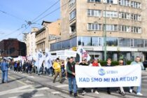 Sindikati radnika na protestu u Sarajevu traže hitno povećanje minimalne plate