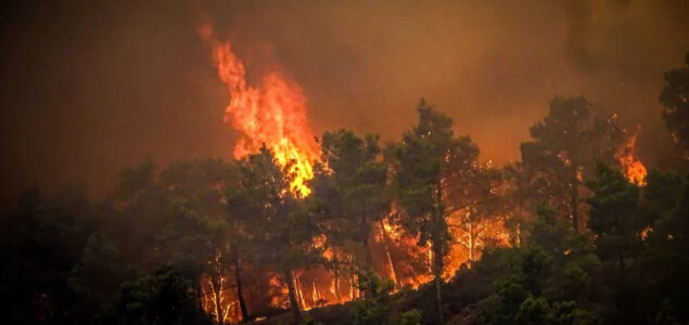 Vjetar širi požar na Rodosu, evakuirano 30.000 ljudi